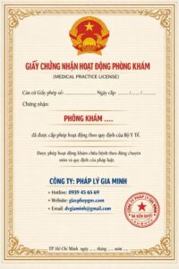dịch vụ làm giấy phép phòng khám nhanh toàn quốc