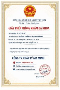 dịch vụ xin giấy phép phòng khám uy tín