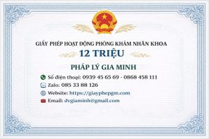 thủ tục xin giấy phép phòng khám mắt mới nhất tại lai châu