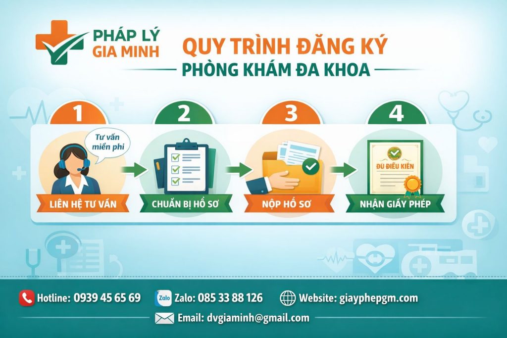 dịch vụ xin giấy chứng nhận hoạt động phòng khám đa khoa tại cà mau