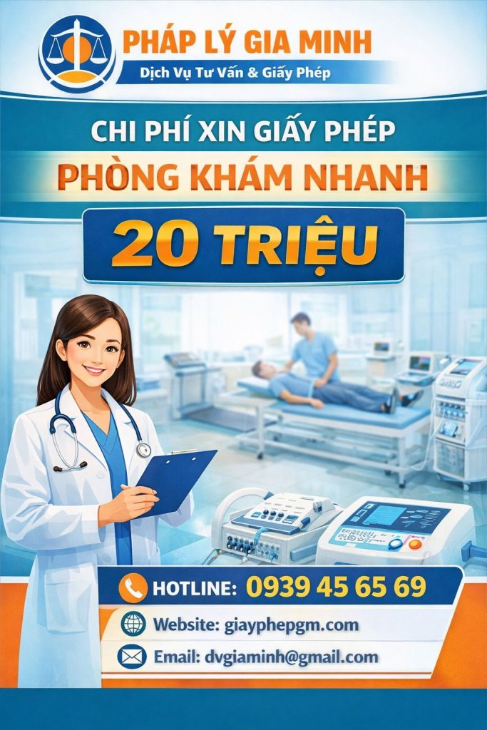 dịch vụ xin giấy chứng nhận hoạt động phòng khám đa khoa tại tphcm