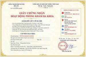 Giấy chứng nhận hoạt động phòng khám đa khoa tại Hà Nội