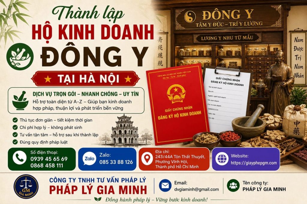 Thành lập hộ kinh doanh đông y tại Hà Nội
