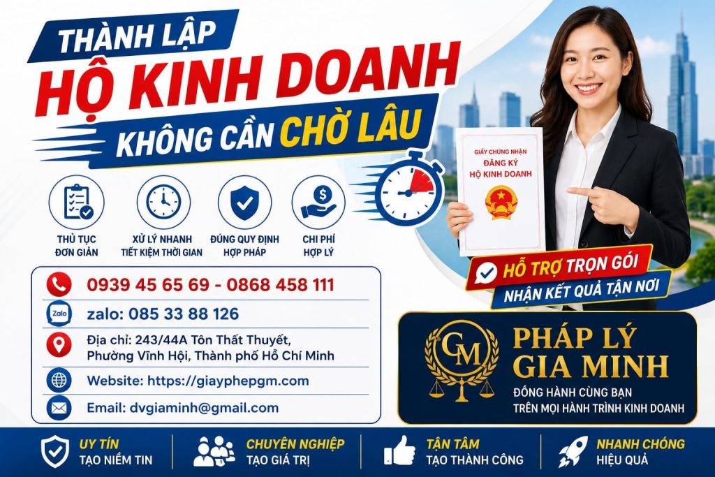 Thành lập hộ kinh doanh hiệu thuốc tại TPHCM