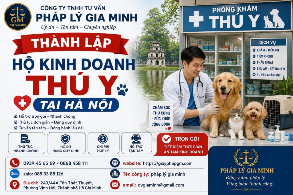 Thành lập hộ kinh doanh thú y tại Hà Nội