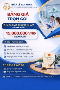 thủ tục mở phòng khám da liễu tại tphcm