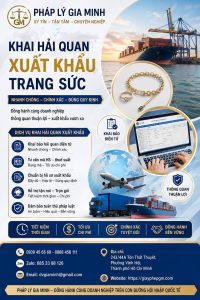 Khai hải quan xuất khẩu trang sức