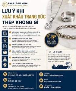 Lưu ý khi xuất khẩu trang sức thép không gỉ