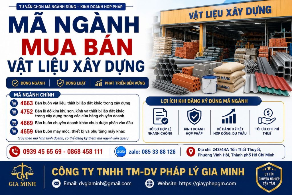 Mã ngành mua bán vật liệu xây dựng mới nhất – Cách đăng ký và lưu ý 1 Mã Ngành Mua Bán Vật Liệu Xây Dựng
