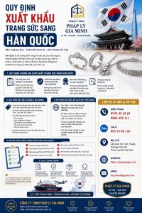 Quy định xuất khẩu trang sức sang Hàn Quốc