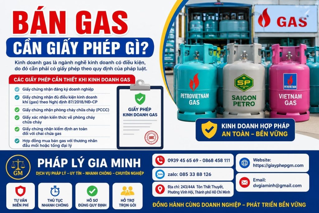 Bán gas cần giấy phép gì? Toàn bộ giấy tờ cần chuẩn bị trước khi kinh doanh 1 Bán gas cần giấy phép gì