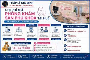 Chi phí mở phòng khám sản phụ khoa tại Huế