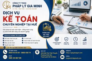 Dịch vụ kế toán chuyên nghiệp tại Huế