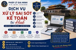 Dịch vụ xử lý sai sót kế toán tại Huế