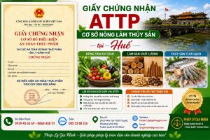 Giấy chứng nhận ATTP cơ sở nông lâm thủy sản tại Huế