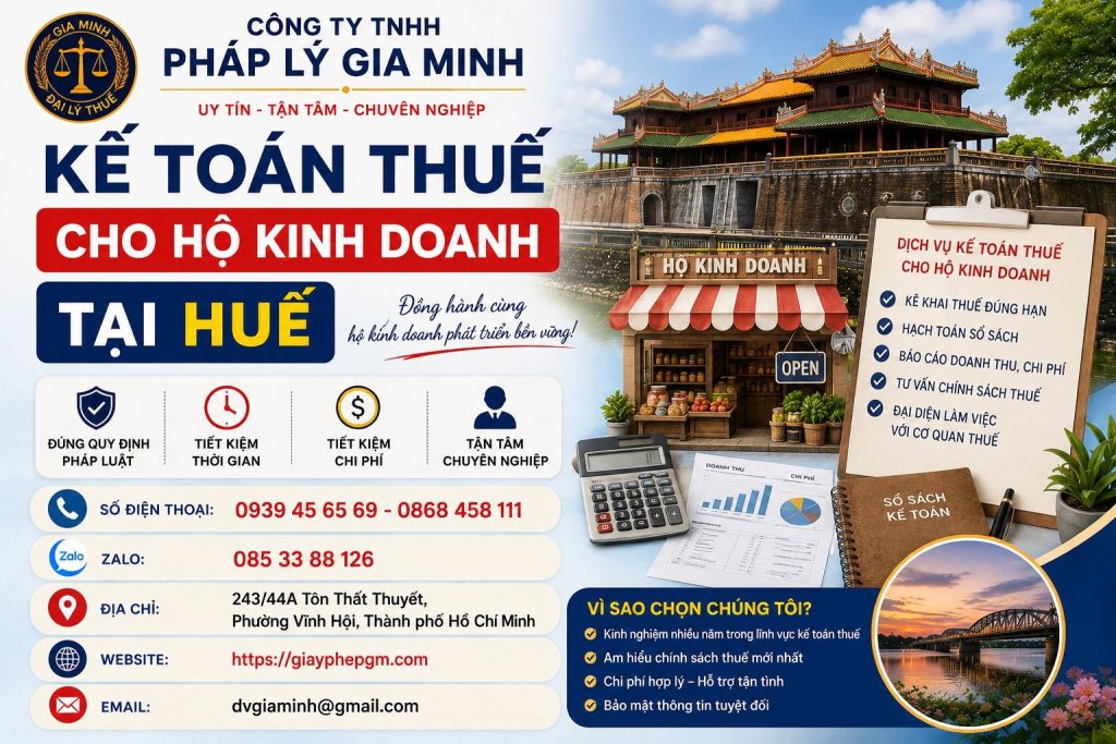 Kế toán thuế cho hộ kinh doanh tại Huế giúp quản lý nghĩa vụ thuế rõ ràng hơn 1 Kế toán thuế cho hộ kinh doanh tại Huế