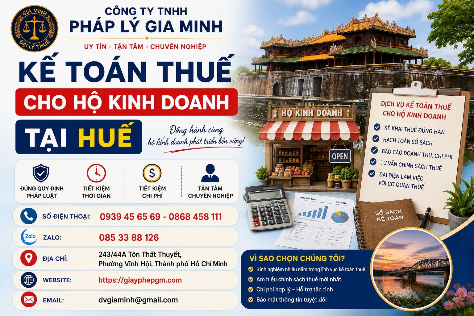 Kế toán thuế cho hộ kinh doanh tại Huế