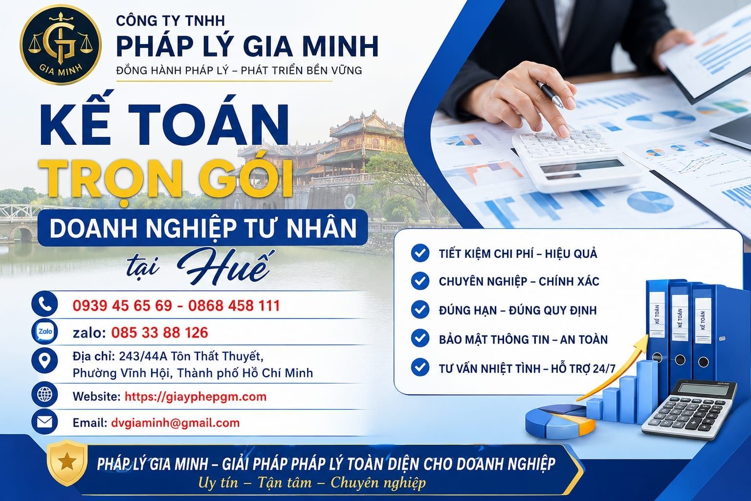 Kế toán trọn gói doanh nghiệp tư nhân tại Huế