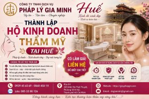 Thành lập hộ kinh doanh thẩm mỹ tại Huế