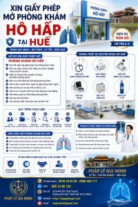 Xin giấy phép mở phòng khám hô hấp tại Huế