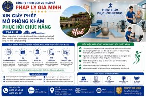 Xin giấy phép mở phòng khám phục hồi chức năng tại Huế