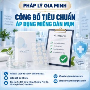 Công bố tiêu chuẩn áp dụng miếng dán mụn