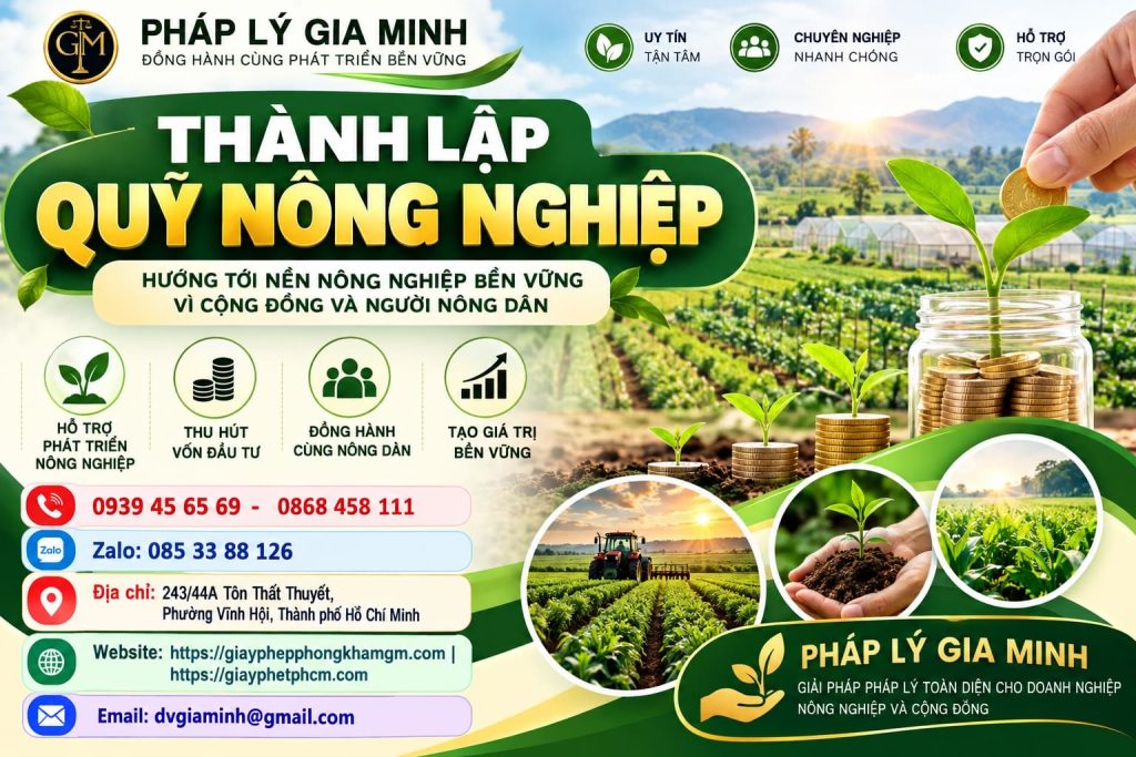 Thành lập quỹ nông nghiệp – Điều kiện, hồ sơ và thủ tục thực hiện 1 Thành lập quỹ nông nghiệp