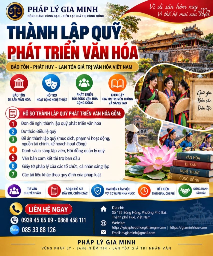 Thành lập quỹ phát triển văn hóa