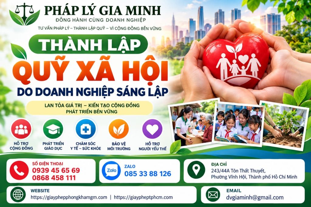 Thành lập quỹ xã hội do doanh nghiệp sáng lập