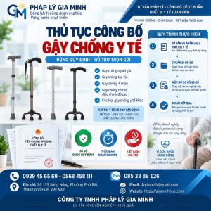 Thủ tục công bố gậy chống y tế