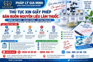 Thủ tục xin giấy phép bán buôn nguyên liệu làm thuốc