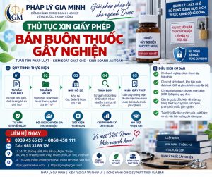 Thủ tục xin giấy phép bán buôn thuốc gây nghiện