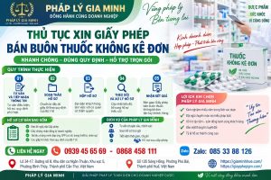 Thủ tục xin giấy phép bán buôn thuốc không kê đơn