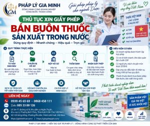 Thủ tục xin giấy phép bán buôn thuốc sản xuất trong nước