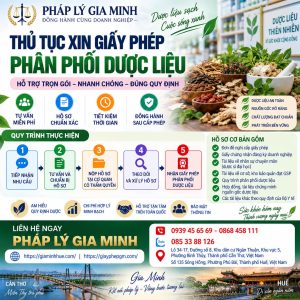 Thủ tục xin giấy phép phân phối dược liệu