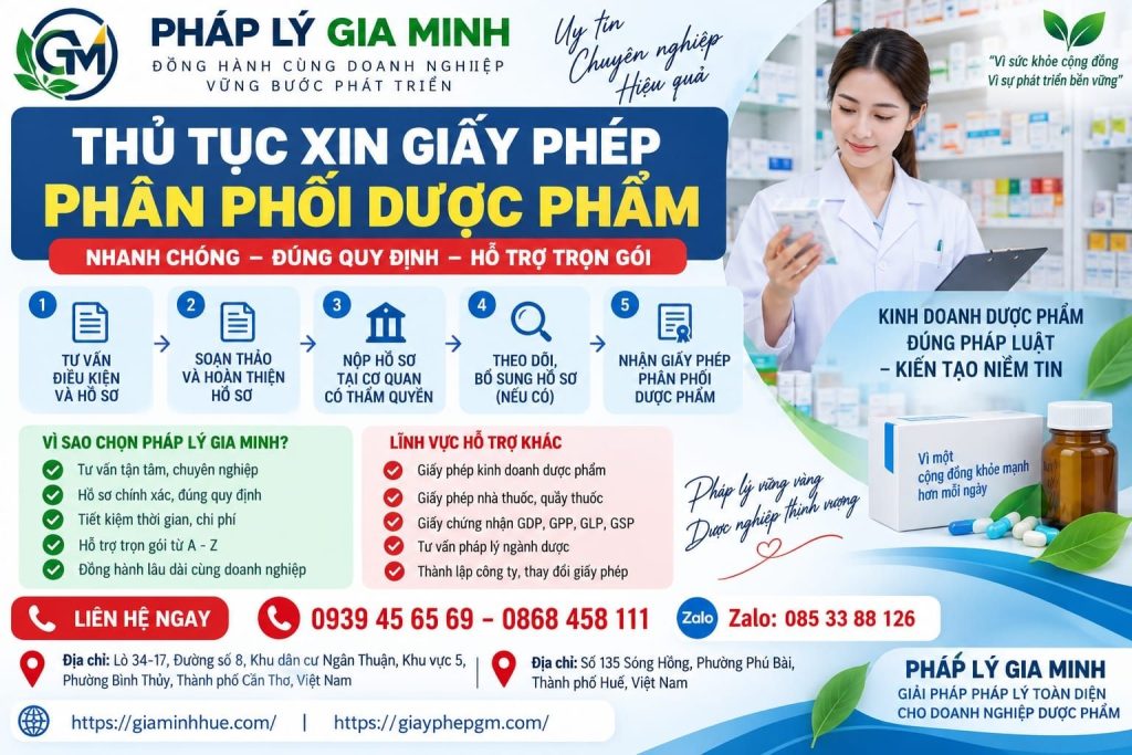 Thủ tục xin giấy phép phân phối dược phẩm