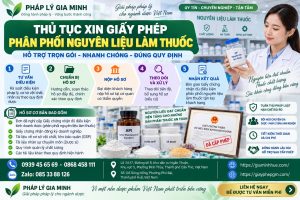 Thủ tục xin giấy phép phân phối nguyên liệu làm thuốc