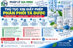 Thủ tục xin giấy phép phân phối tá dược