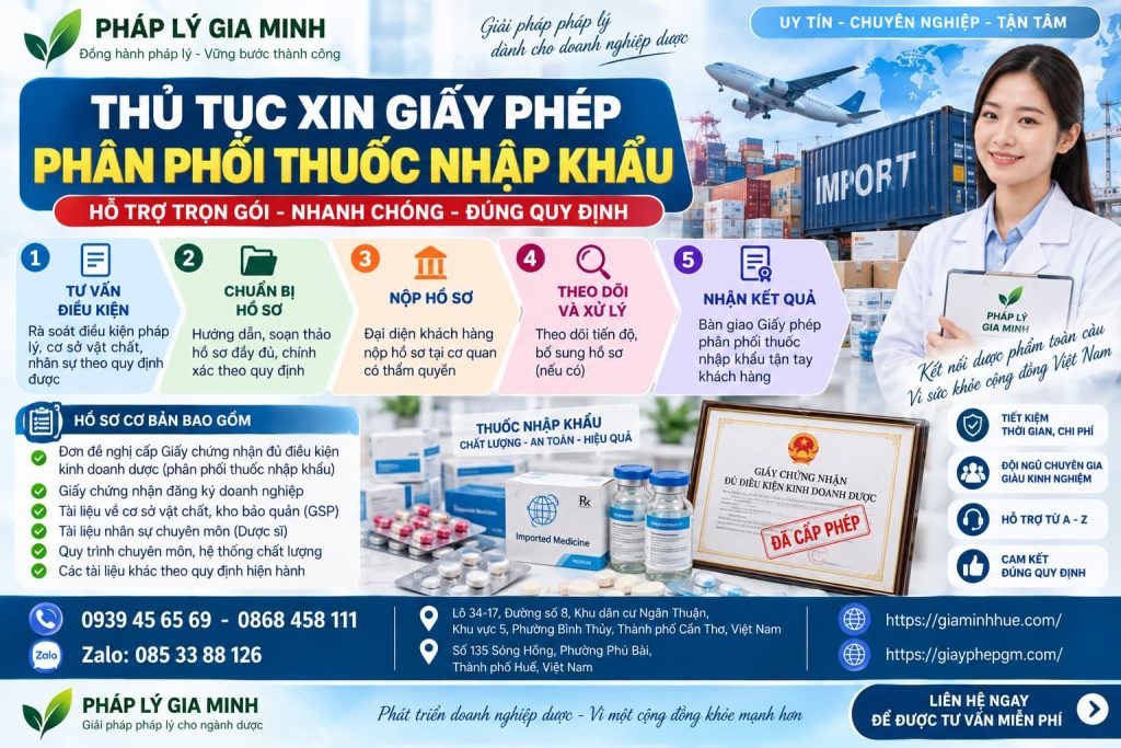 Thủ tục xin giấy phép phân phối thuốc nhập khẩu đầy đủ, đúng quy định 1 Thủ tục xin giấy phép phân phối thuốc nhập khẩu