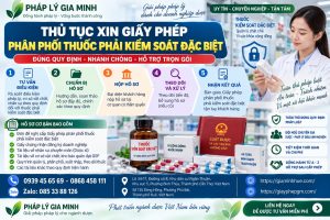 Thủ tục xin giấy phép phân phối thuốc phải kiểm soát đặc biệt