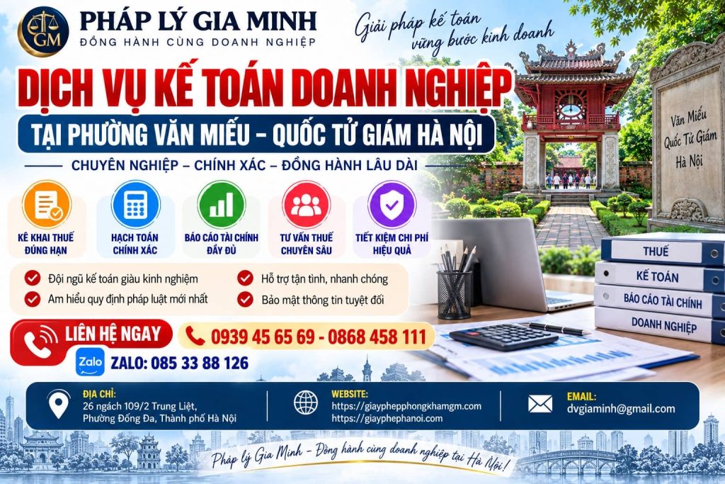Dịch vụ kế toán doanh nghiệp tại phường Văn Miếu – Quốc Tử Giám Hà Nội 1 Dịch vụ kế toán doanh nghiệp tại phường Văn Miếu – Quốc Tử Giám Hà Nội
