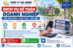Dịch vụ kế toán doanh nghiệp tại phường Vĩnh Tuy Hà Nội