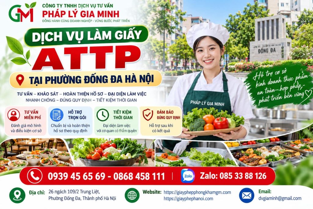Dịch vụ làm giấy ATTP tại phường Đống Đa Hà Nội 1 Dịch vụ làm giấy ATTP tại phường Đống Đa Hà Nội