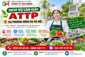 Dịch vụ làm giấy ATTP tại phường Đống Đa Hà Nội