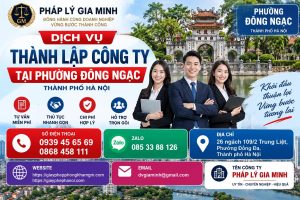 Dịch vụ thành lập công ty tại phường Đông Ngạc Hà Nội