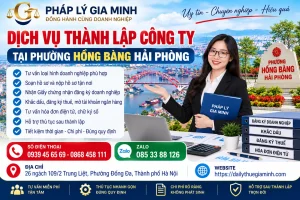 Dịch vụ thành lập công ty tại phường Hồng Bàng Hải Phòng